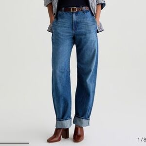 AG Jeans Mercer Cuffed High Rise Barrel Jean on Nouveau